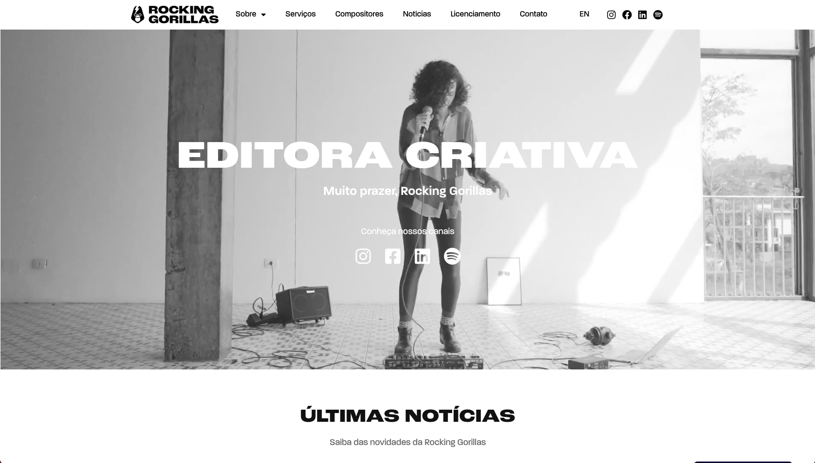 Rocking Gorillas / Gorillas Records — capa do case